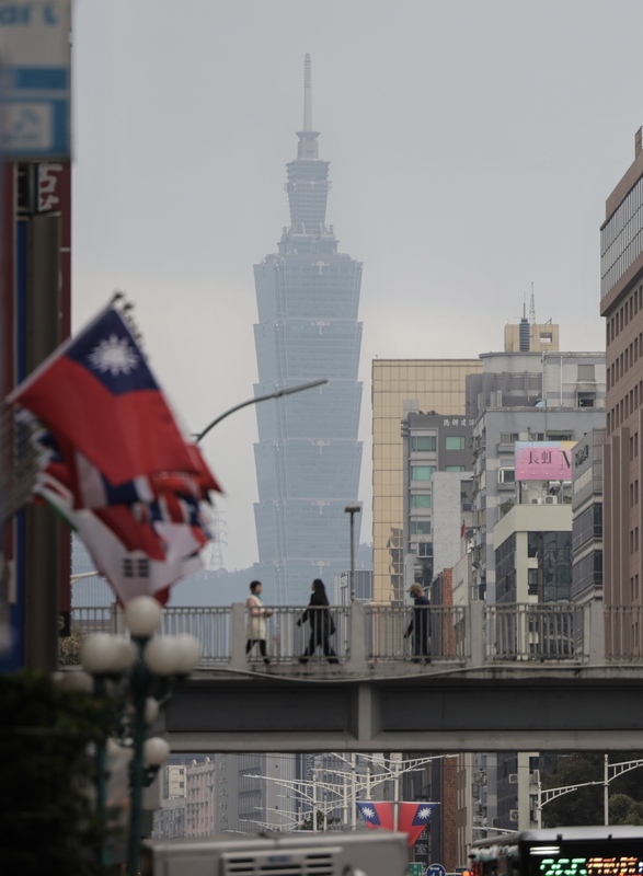 上海東亞所所長王海良說，兩地舉辦雙城論壇就如同一根線把台北和上海連在一起了。圖為台北101大樓。圖／中央社