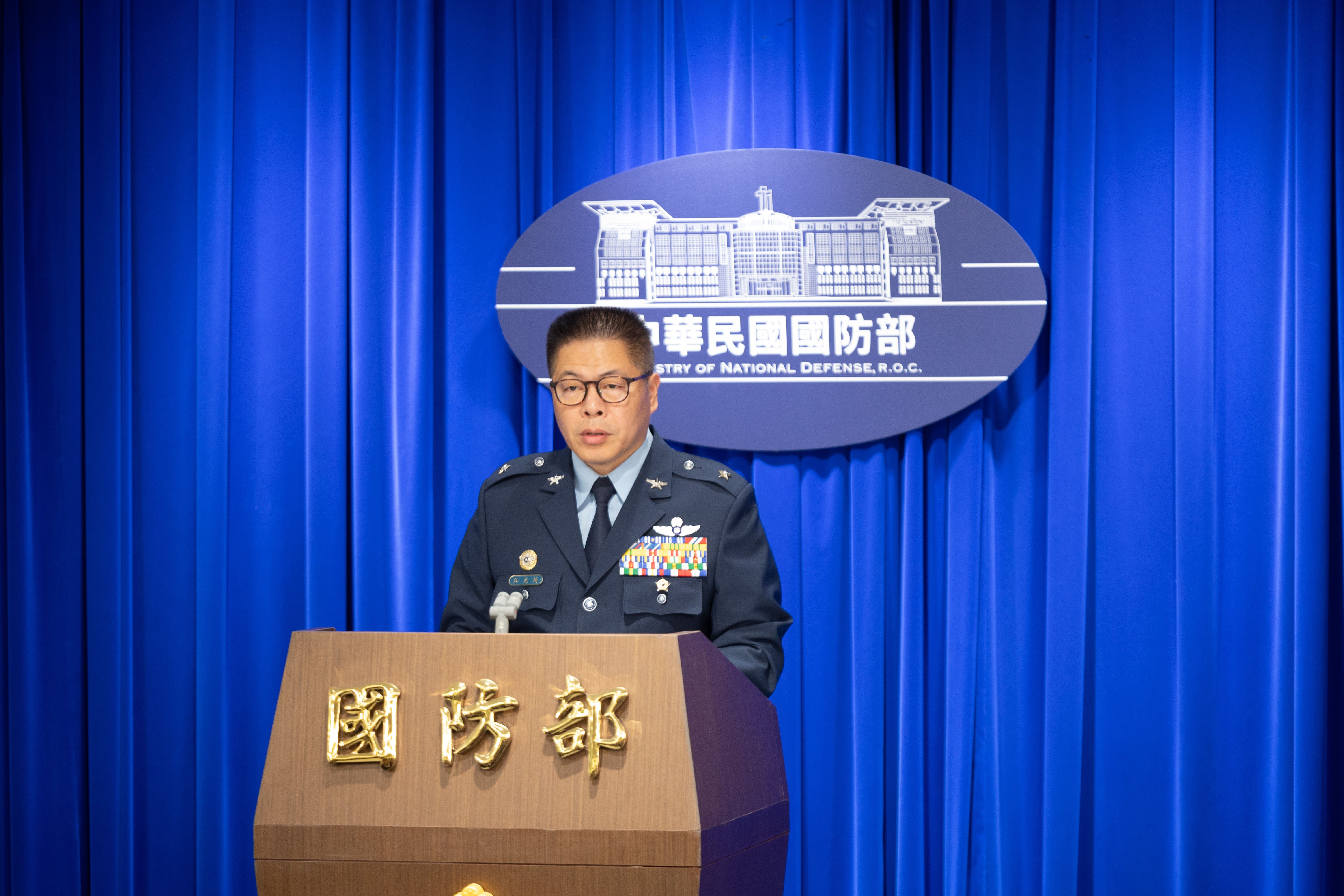 空軍司令部計畫處處長江元琦少將26日表示，空軍採購的首架F-16 C/D Block 70戰機將在南卡羅來納州出廠。圖/國防部提供