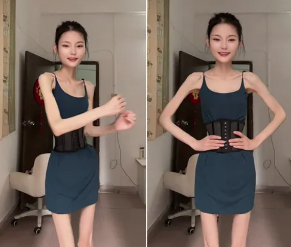 大陸廣東一名女子身高160公分，體重僅25公斤，但她表示仍會持續控制體重。圖/取自搜狐影片微博