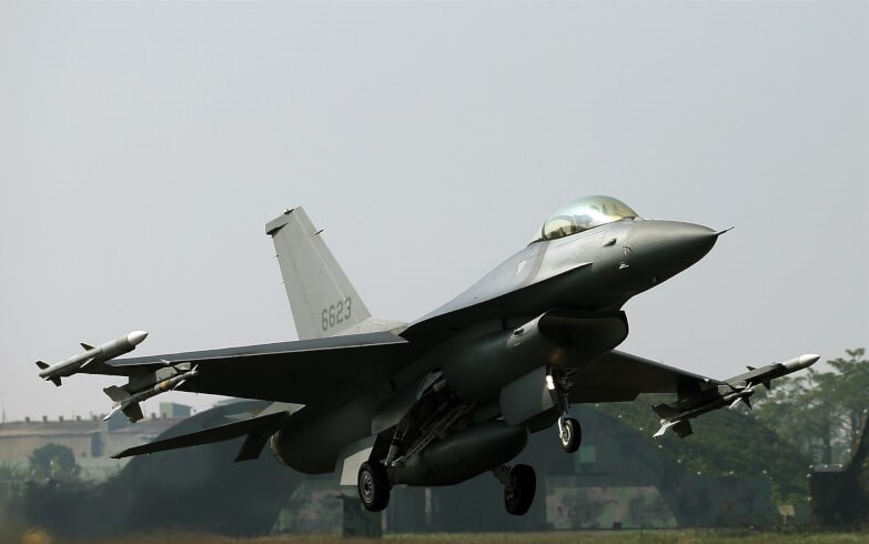  台灣早年投入資金參與F-16V戰機性能提升研發，開始陸續獲得回饋。圖/中央社
