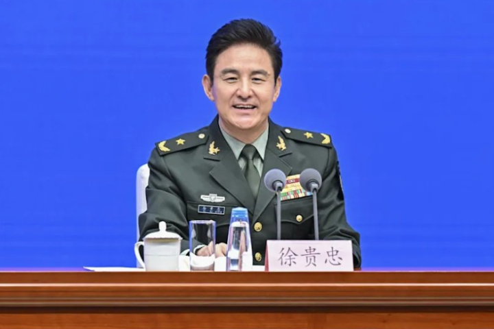 徐貴忠指出，閱兵準備工作已完成，活動將有上萬名官兵參加。圖/取自新華社