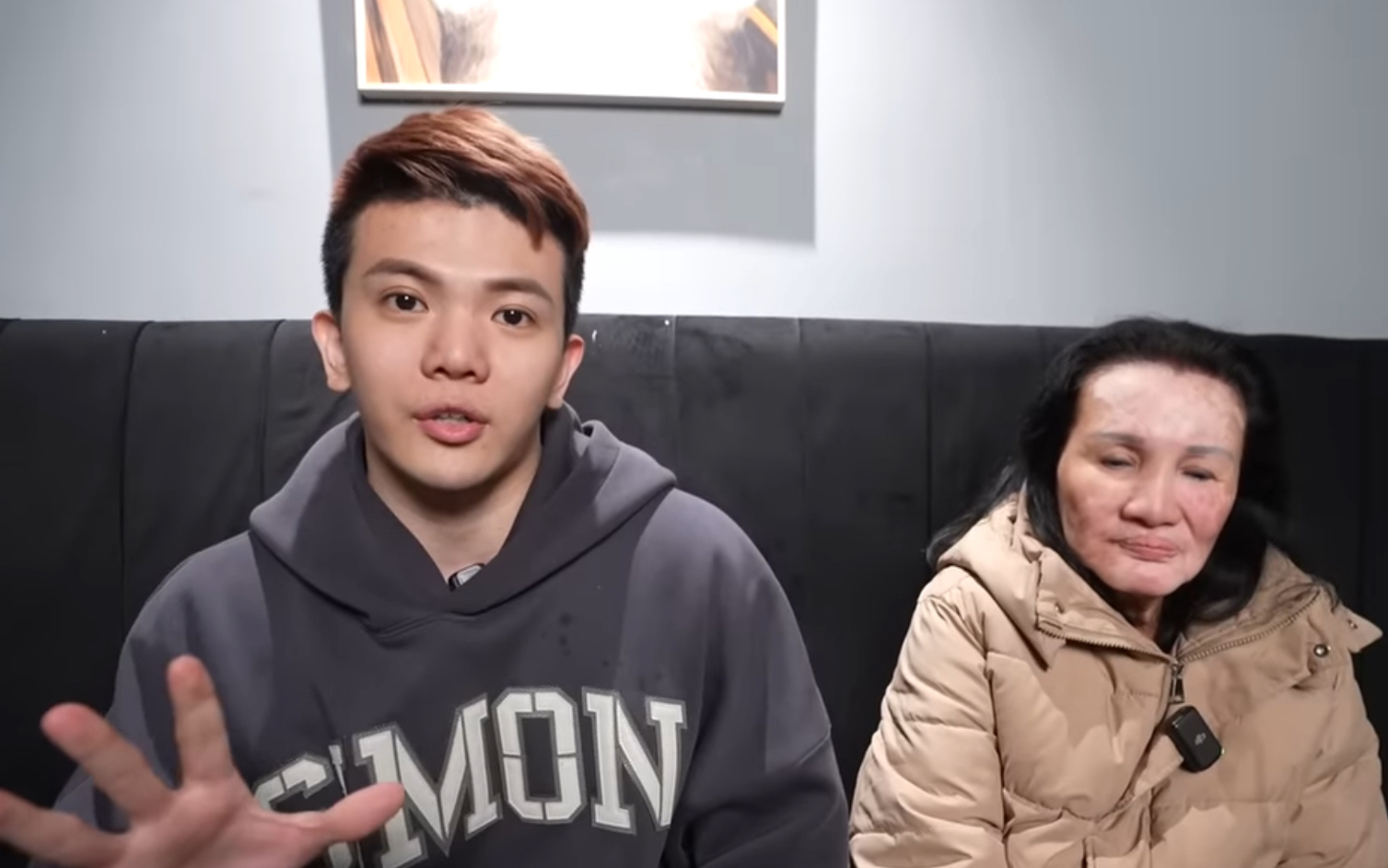 網紅孫生（左）在其頻道對遭判刑一事表示，他沒有性騷擾的意思。圖/取自孫生官方頻道