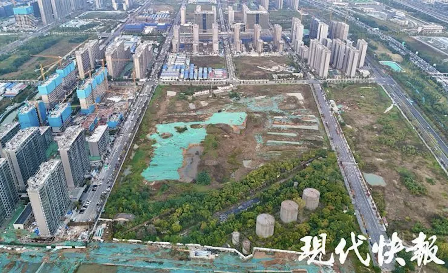 三國東吳「首席文臣」張昭的墓在南京找到，位於南部「新城油庫公園」地塊。圖/取自現代快報