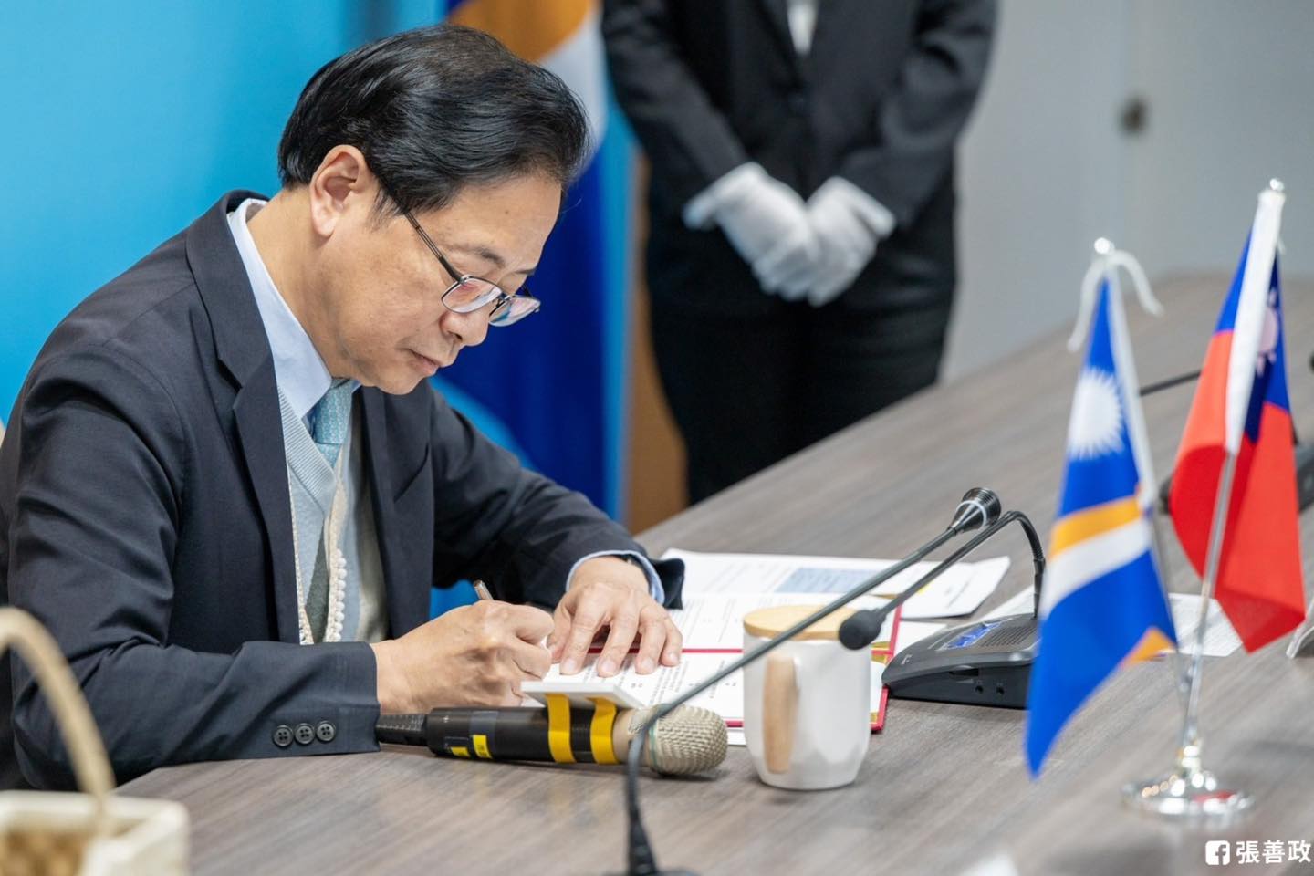 繼台北市長蔣萬安將召集北北基桃市長議定關稅大計後，桃園市長張善政6日也致電竹竹苗縣市長共商策略。圖／取自張善政臉書