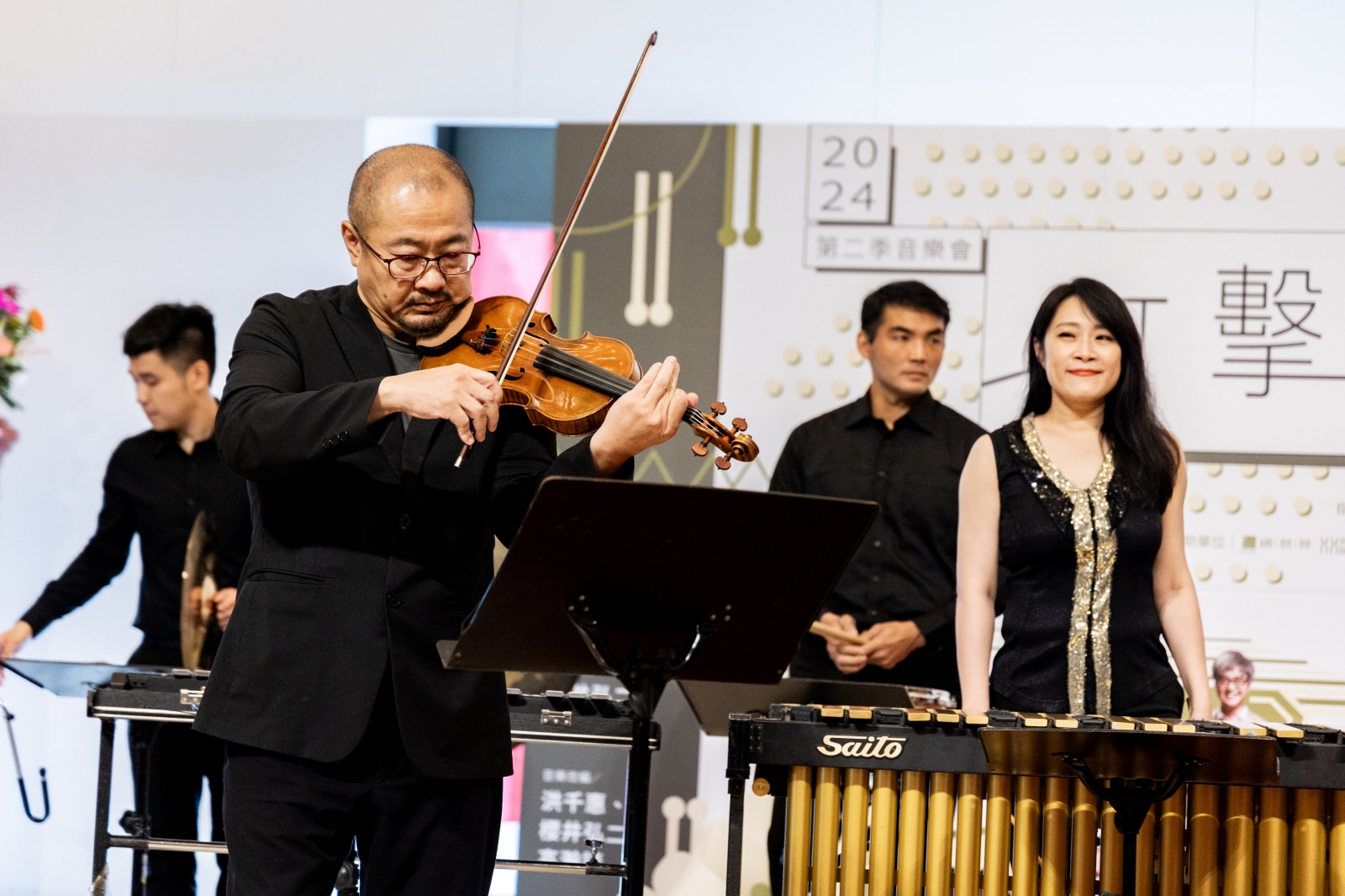 小提琴家吳庭毓與朱宗慶打擊樂團首度合作演出。圖/朱宗慶打擊樂團提供)