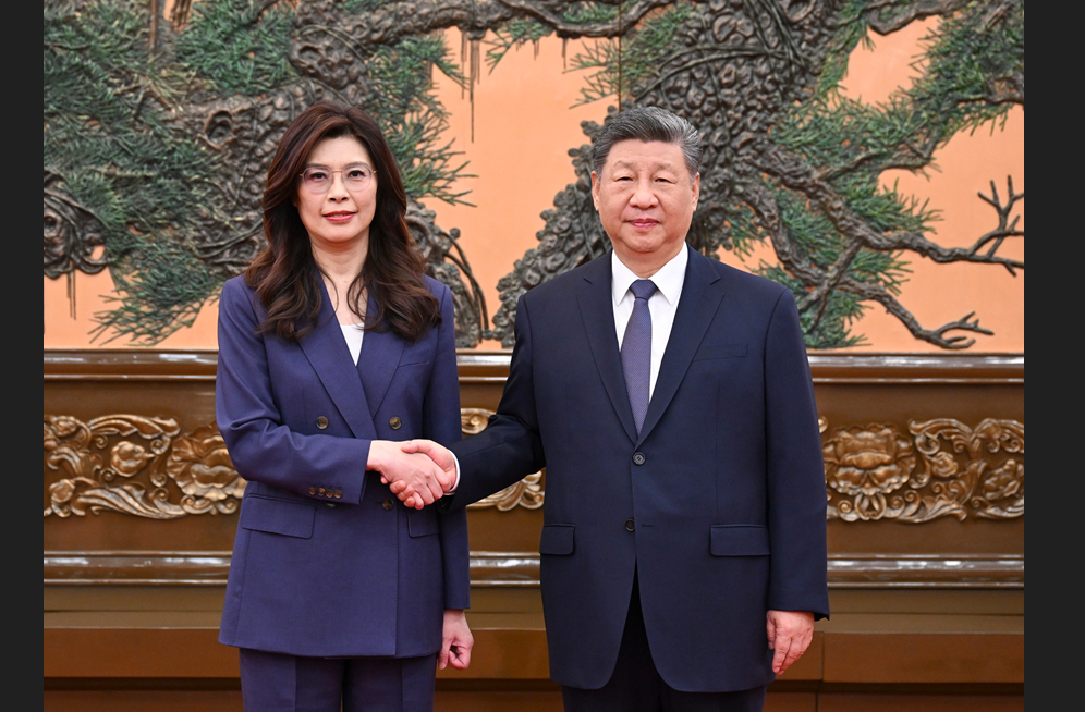 【鄭麗文訪陸】習近平提發展兩岸關係四點意見　堅持以和平發展守護共同家園