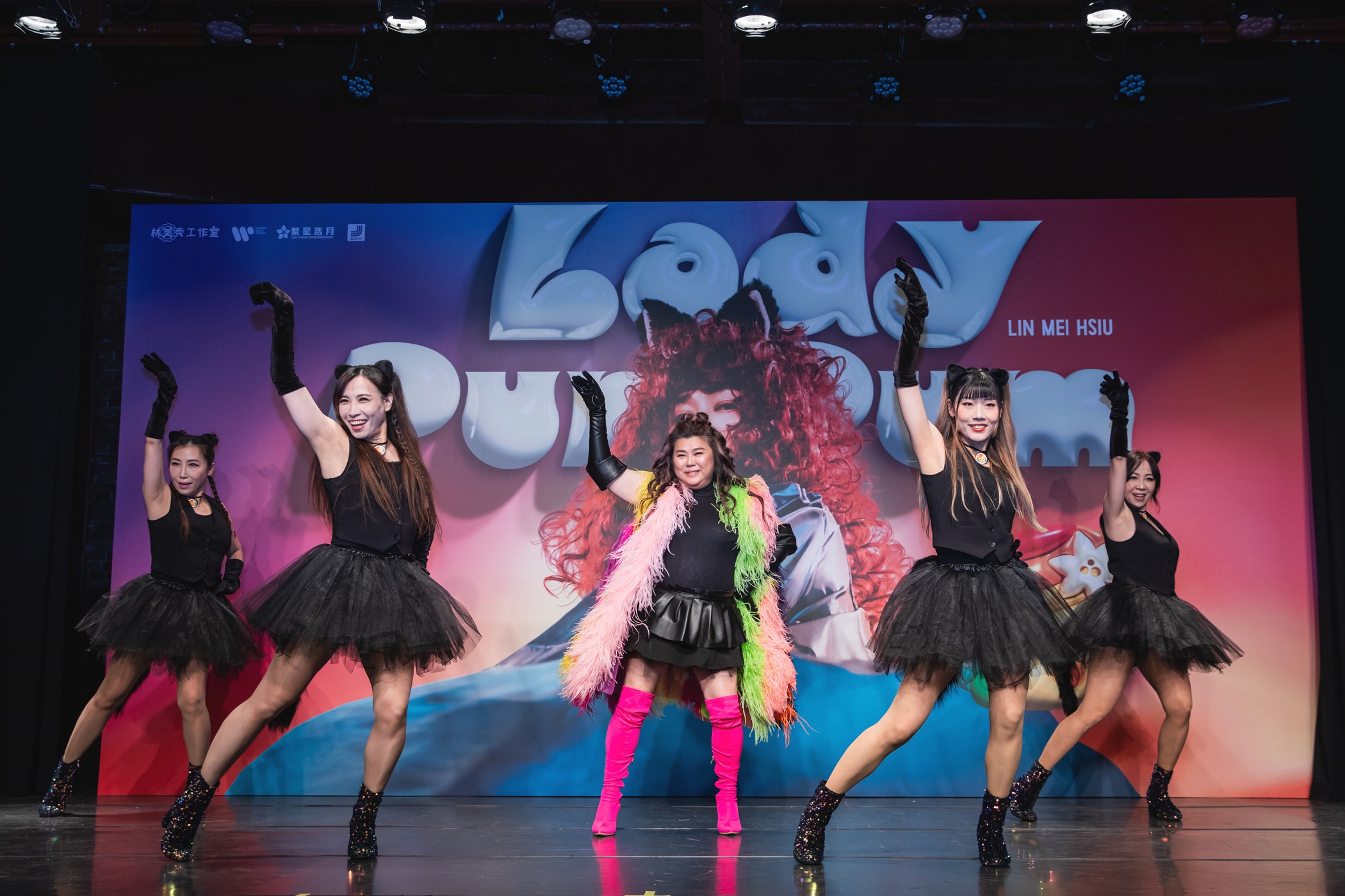 林美秀今（6日）慶祝57歲生日同時，也推出個人首張專輯《Lady Pum Pum》，出道37年的她首當歌壇新人，竟拚出後天血友病。圖/繁星浩月提供