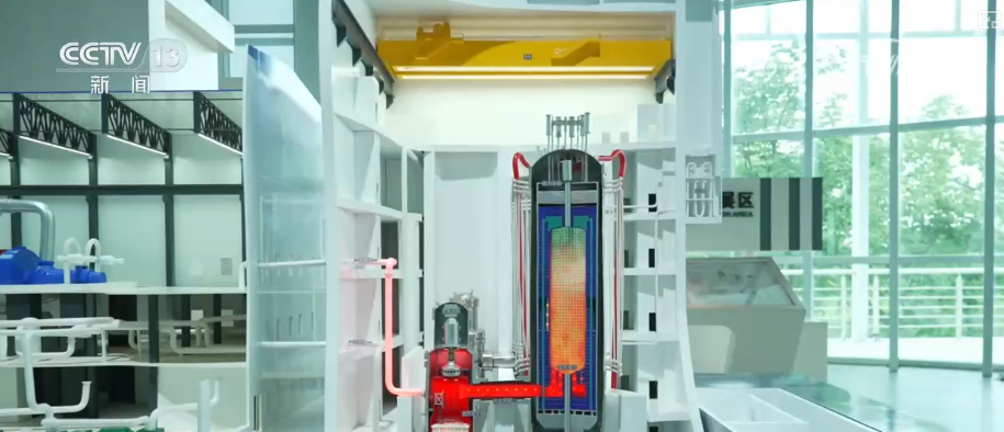 石島灣核電廠上萬套設備中，有2200套屬於大陸自研製造。圖/取自央視