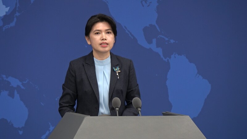 針對台媒報導有陸媒和台灣某電視台合製政論節目，國台辦發言人朱鳳蓮26日稱，假新聞。圖/中央社