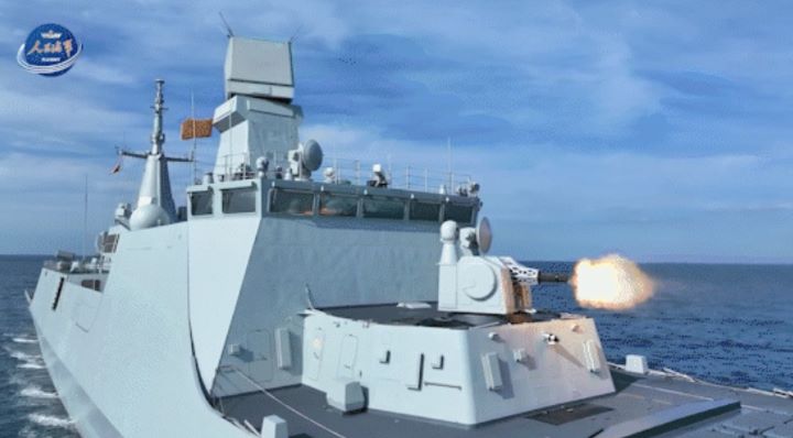 大陸官方尚未公開054B型護衛艦的最終建造數量與後續改良細節。圖/取自人民海軍