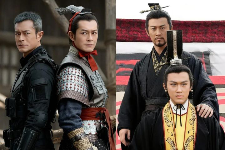 古天樂飾演「項少龍」（左）、林峯飾演「嬴政」（右），重回觀眾的記憶中。圖/取自騰訊網