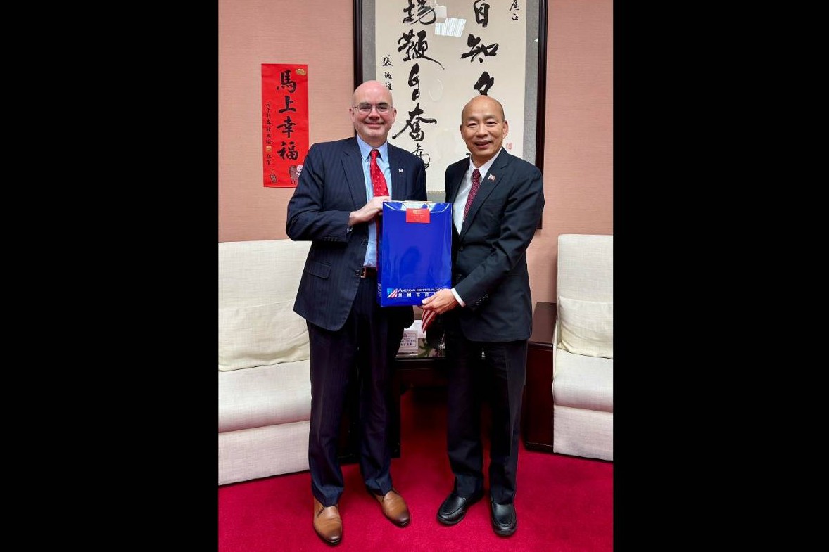 軍購案可望付委後　谷立言新春拜會韓國瑜「盼深化美台合作」　