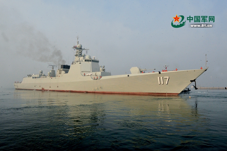 解放軍海軍的052D，是性能不錯的大型艦艇。圖/取自中國軍網