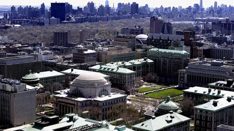 去年哥倫比亞大學一度成為全美校園抗議以色列在加薩軍事行動的重心，圖為哥大校園。圖/取自哥倫比亞大學X