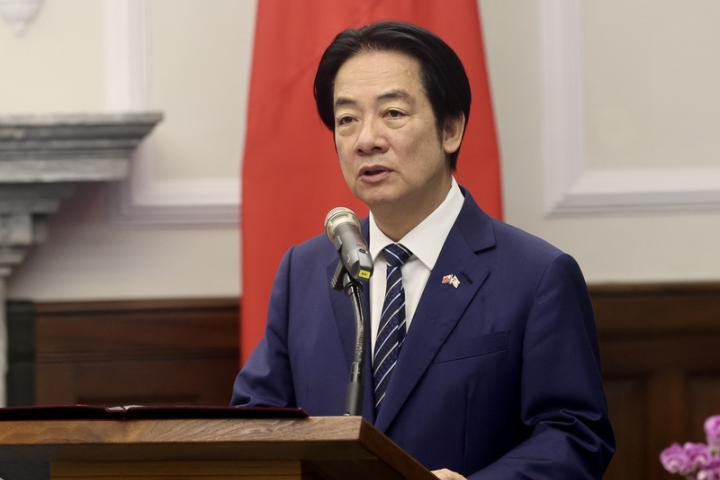 總統賴清德25日投書《華盛頓郵報》特別感謝美國總統川普，堅持以實力維護和平，當今國際社會才更加安全。圖/中央社