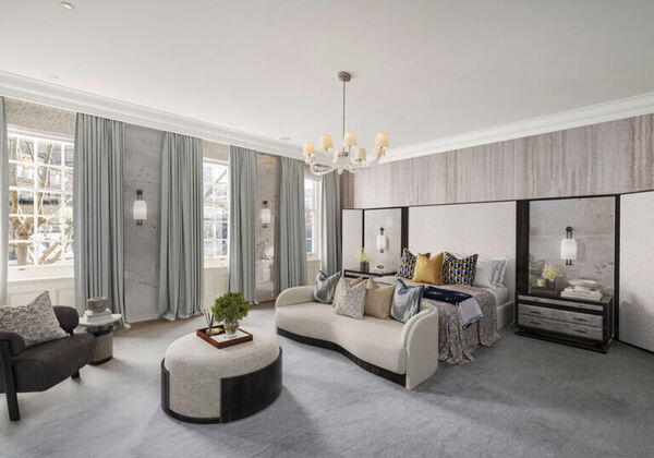 圖為主臥室,空間極大。圖/取自 Abode2 X