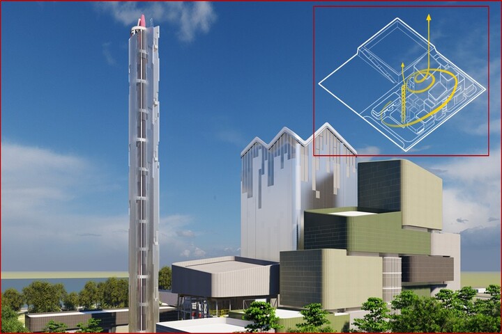 彰濱資源化處理中心示意圖，未來將依建照核准為主。圖/晶鼎綠能科技提供
