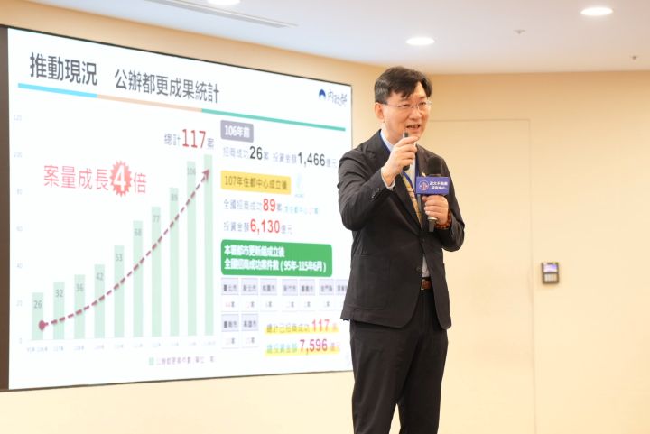 內政部政務次長董建宏表示具重建條件者加速都更、危老重建;結構仍可使用者則透過老宅延壽改善居住品質。圖/梅花新聞網記者陳思豪攝