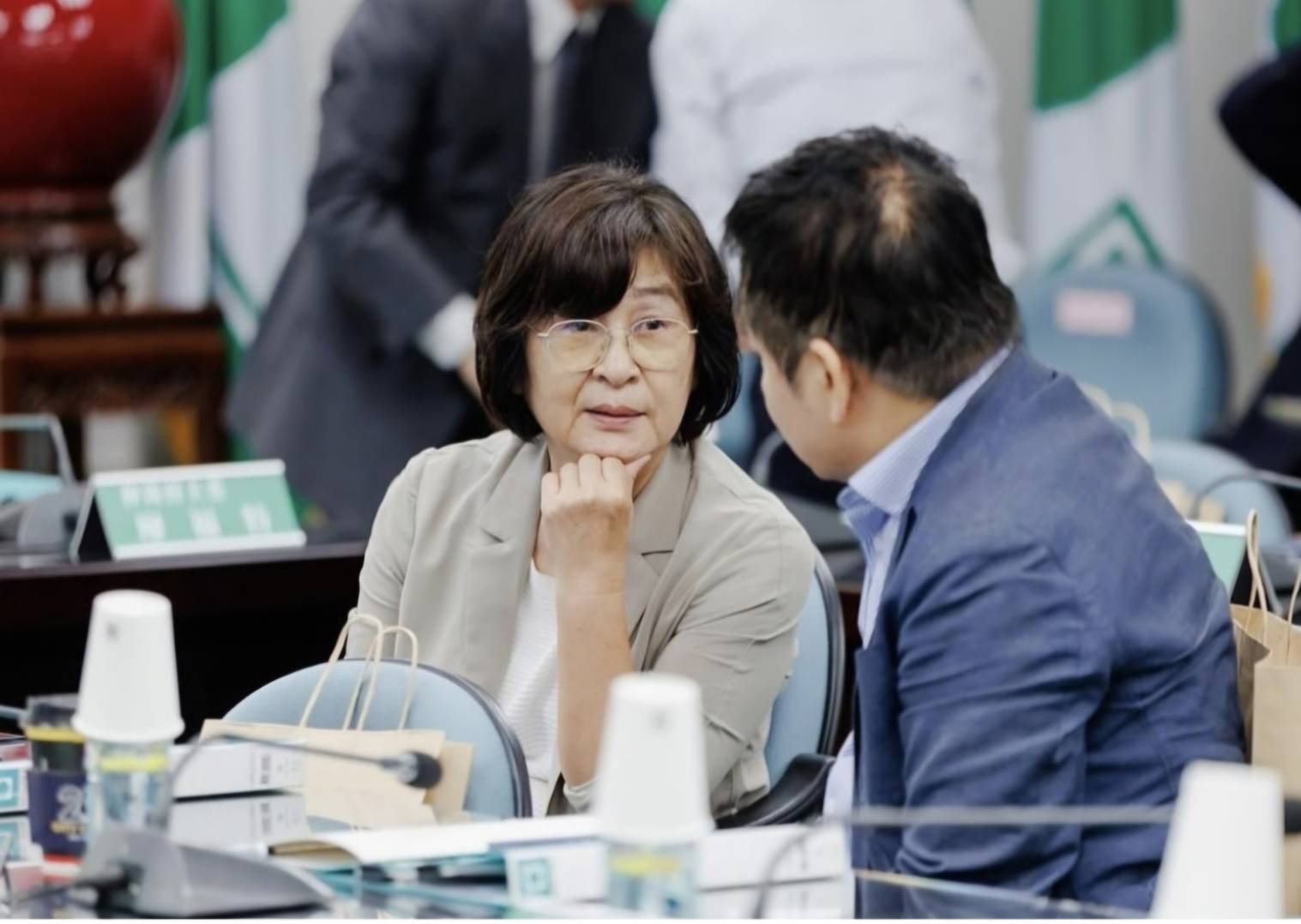 前雲林縣長蘇治芬今年初選立委失利，如今接任農業部中央畜產會董座，圖為7月底當誓民進黨中常委就職前所拍。圖／取自蘇治芬IG