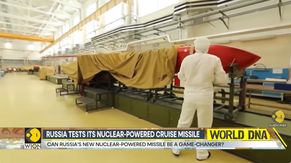 「海燕洲際彈道飛彈是俄最具革命性飛彈之一，搭載小型核反應爐，可在極低高度長時間飛行，射程「接近無限」。圖／截職自WION YT頻道