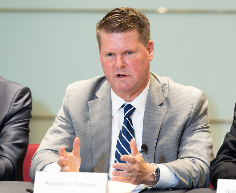 美國防部前印太助理部長、現任美國印太安全研究所負責人的薛瑞福說,共軍對台灣防識區侵擾過去五年增長1500%,2024年已超過3000次,2025年預計更高。圖/中央社