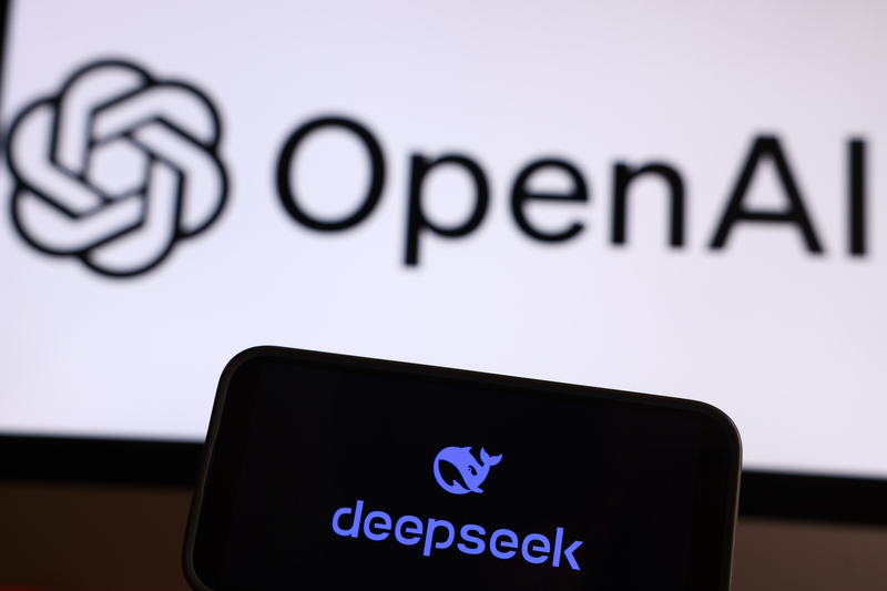 成本低廉的中國AI模型DeepSeek成功吸引全球目光，讓其他競爭對手如OpenAI等感受巨大壓力。圖/中央社
