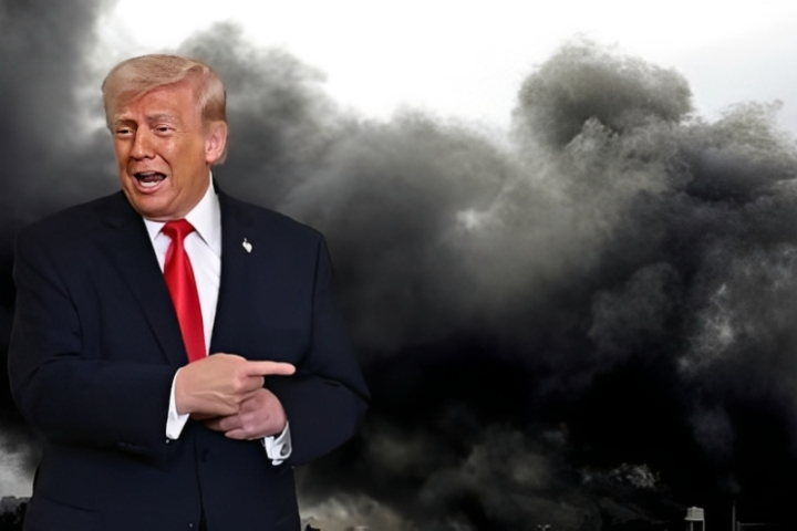 美國總統川普（Donald Trump）近日多次談及對伊朗的軍事打擊讓他「感到開心」。圖/翻攝自The Independent YouTube頻道