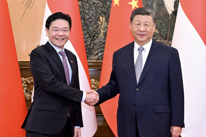 訪陸晤習近平 新加坡總理黃循財：堅持一中政策 反對台獨