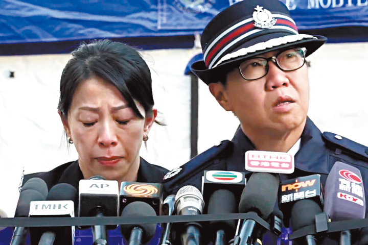 宏福苑部分遺體「燒成灰」  總警司哽咽：恐難將所有失聯者帶出