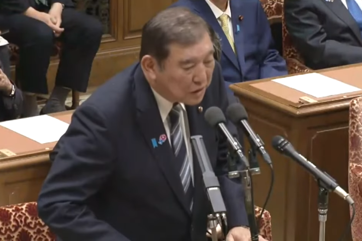 日本首相石破茂對美國隊等關稅強烈表態。圖/取自TBS News《YouTube》官方頻道