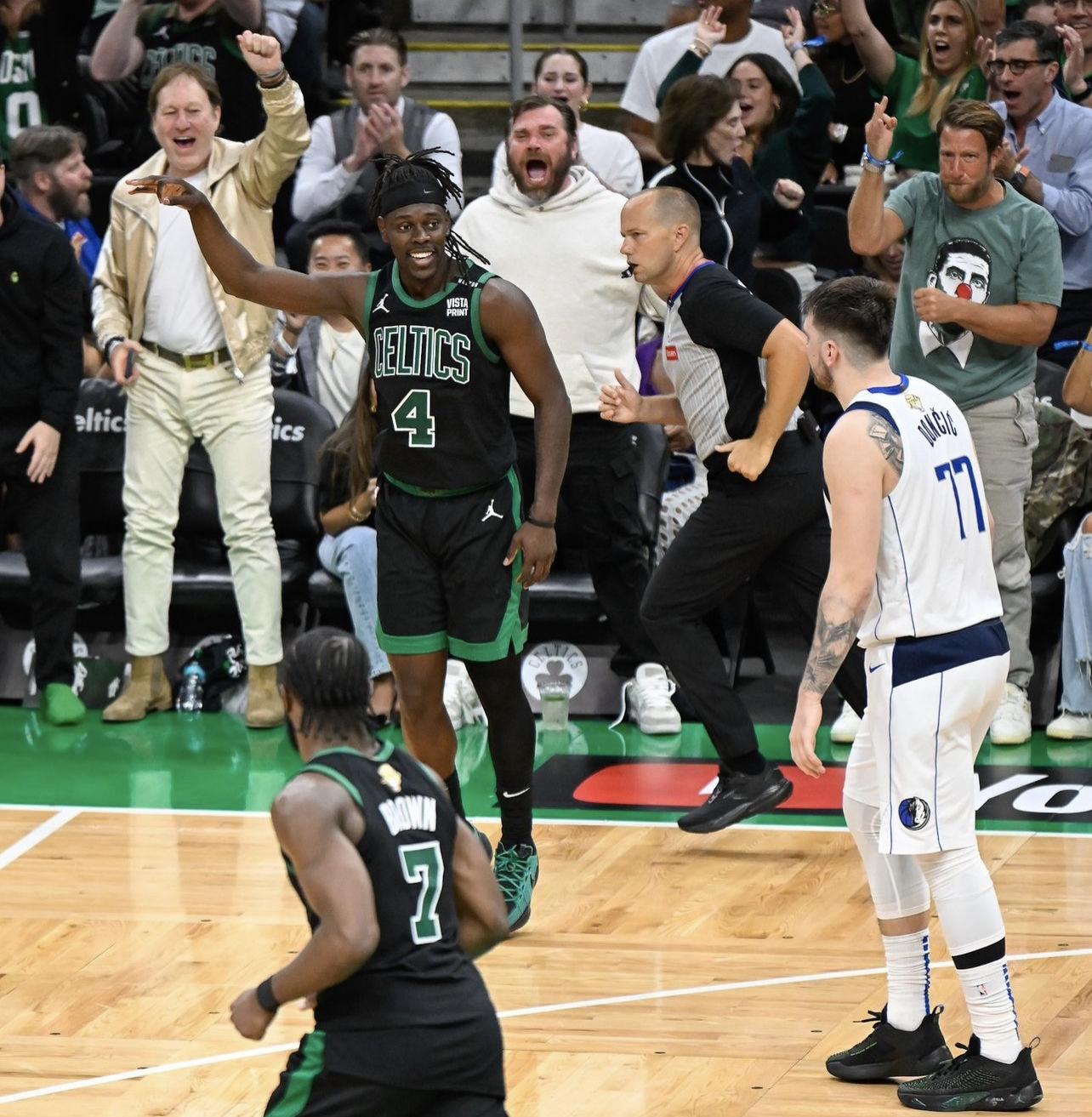 波士頓塞爾蒂克隊在比賽中。圖/取自Boston Celtics IG