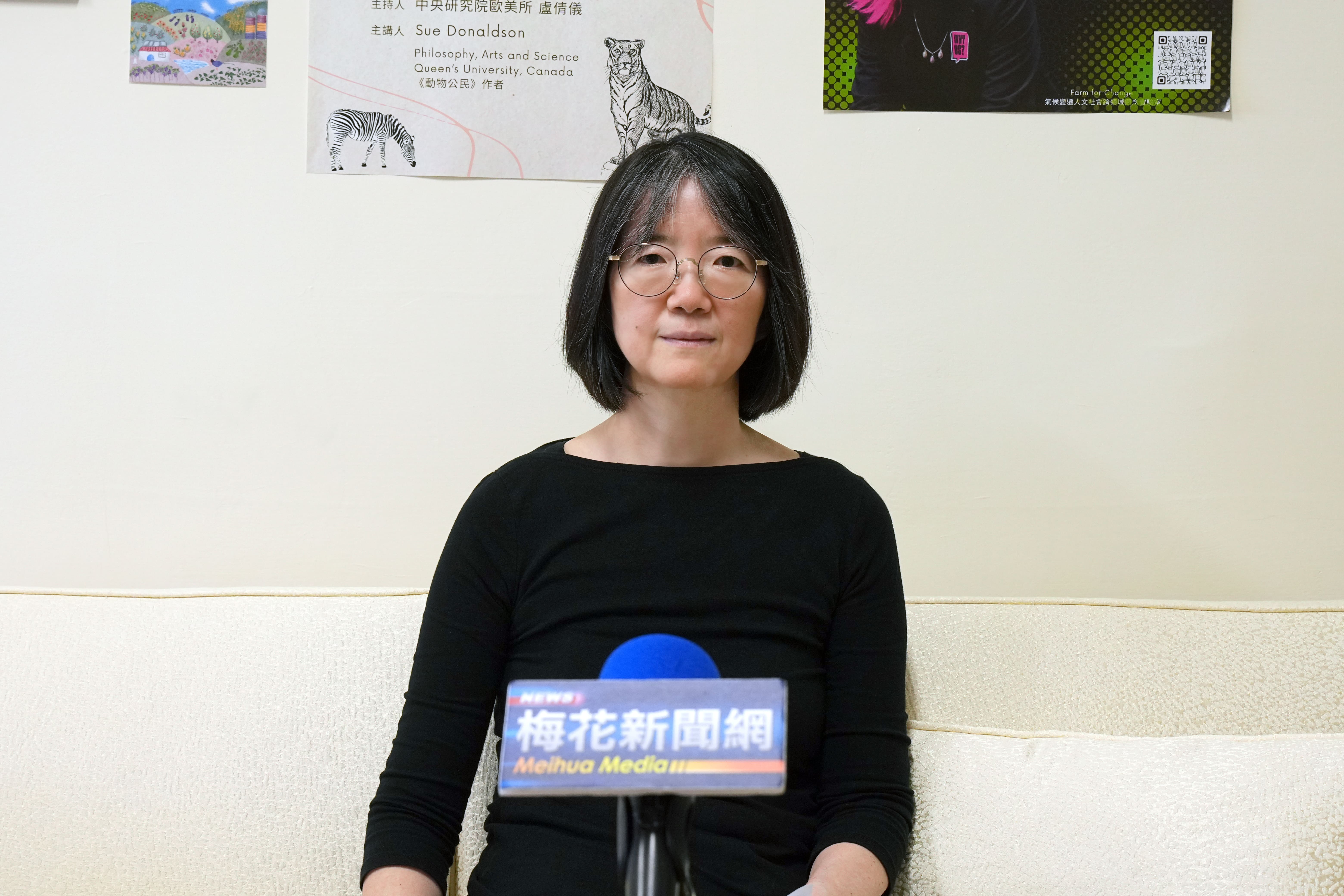 中研院研究員盧倩儀指出全球性法西斯主義風潮也吹進台灣。圖/記者陳思豪攝