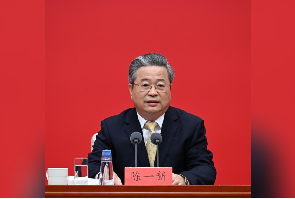 大陸國安部長陳一新是中共總書記習近平主政浙江時的舊部。圖/取自新華網