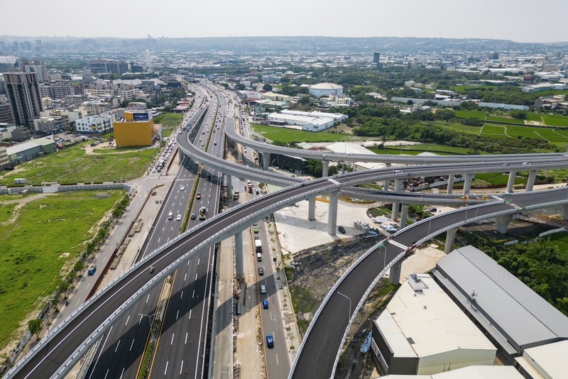台中國1銜接台74線交流道工程完工，將於5月13日通車。與圖/中央社