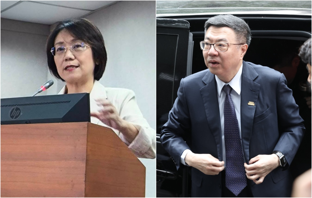 行政院長卓榮泰（右圖）下令，未來國民黨立委翁曉玲（左圖）索資須經他同意。圖／中央社、翁曉玲臉書