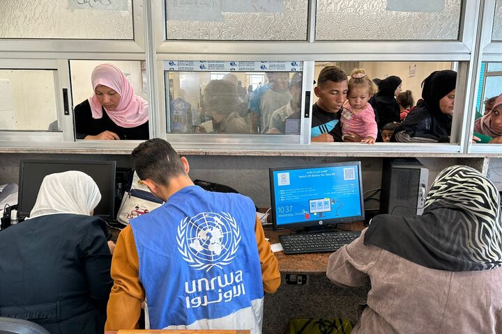 「聯合國近東救濟工程處」（UNRWA）多年來在加薩地區進行人道主義救濟工作。圖/取自UNRWA官方《推特》