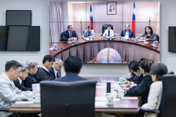 賴清德總統7日深夜與赴美經貿談判團隊舉行視訊會議，聽取報告，並作出4項指示。圖/中央社