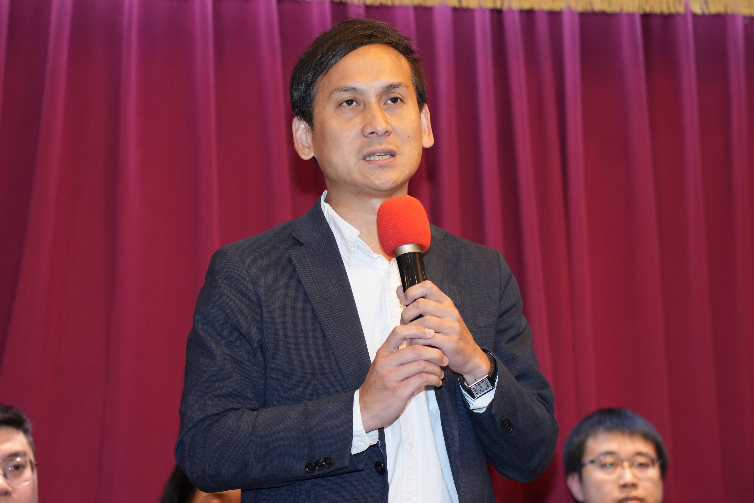 國民黨立委葉元之26日聲援國民黨立委羅智強參選黨主席。圖/記者陳思豪攝