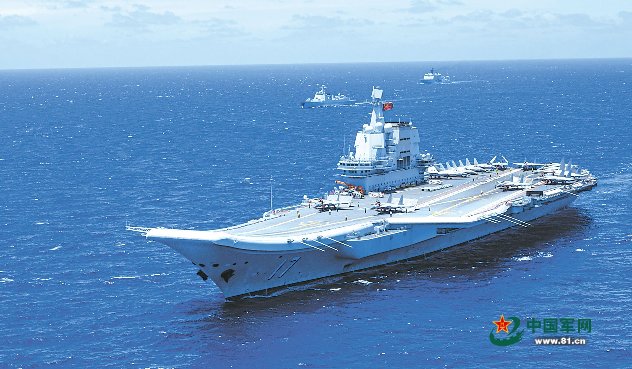 共軍第二艘自建航艦「山東艦」。圖/取自中國軍網