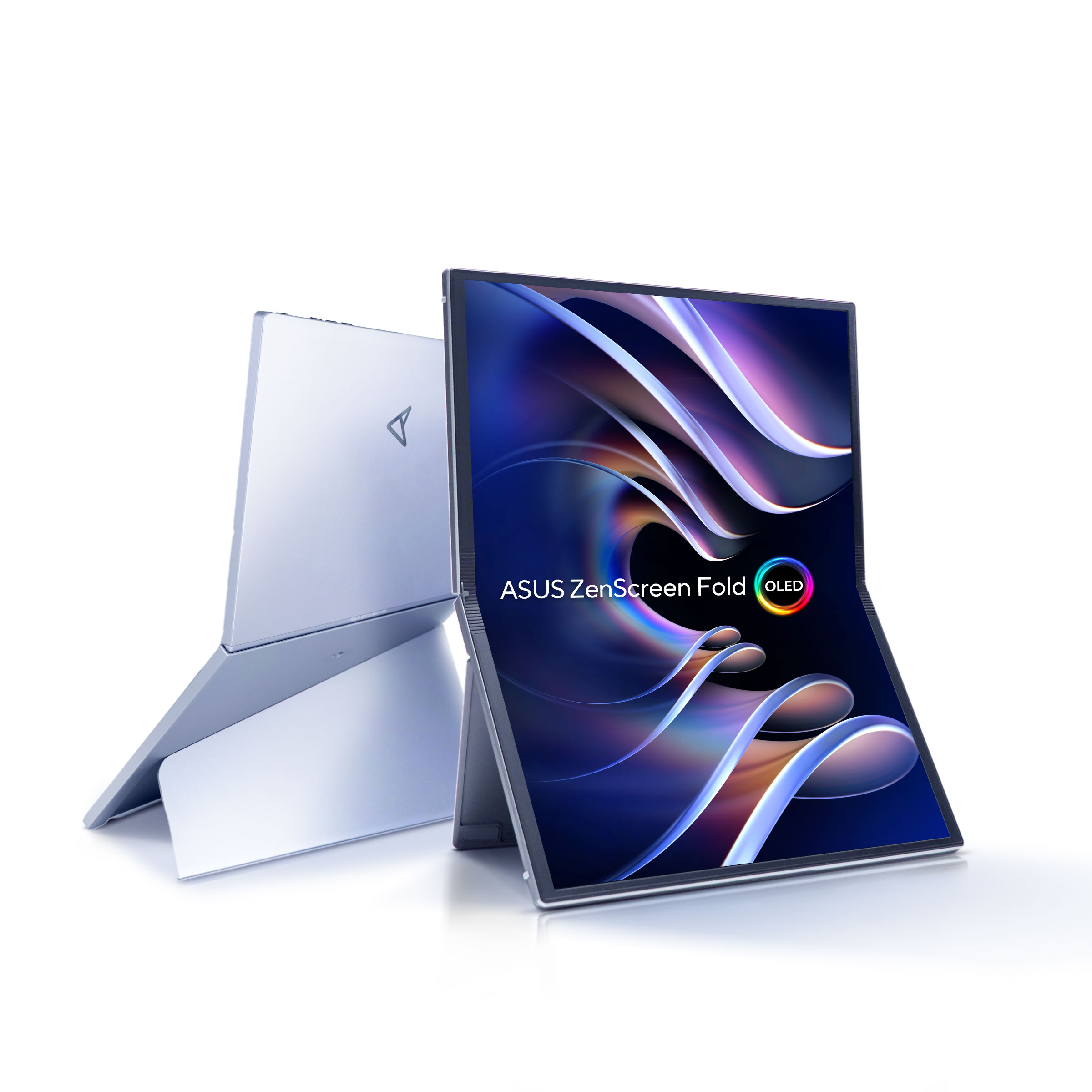 ZenScreen Fold OLED MQ17QH可攜式螢幕。圖/華碩提供