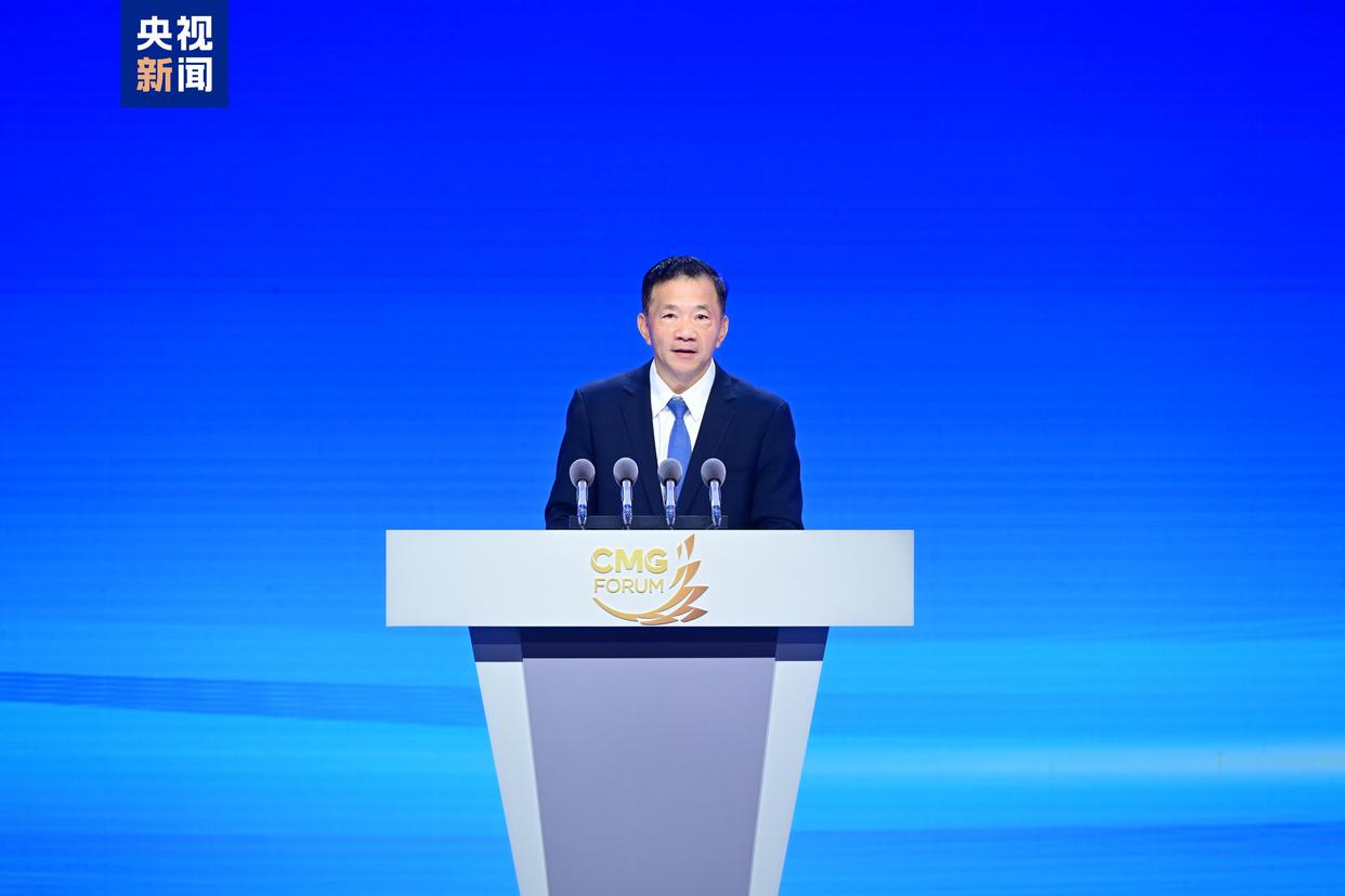 中央廣播電視總台台長慎海雄提到，中方近期對美國及好萊塢影片的反制措施，是對美國政府施加關稅訛詐的回應，而非針對美國電影人本身。圖／取自央視