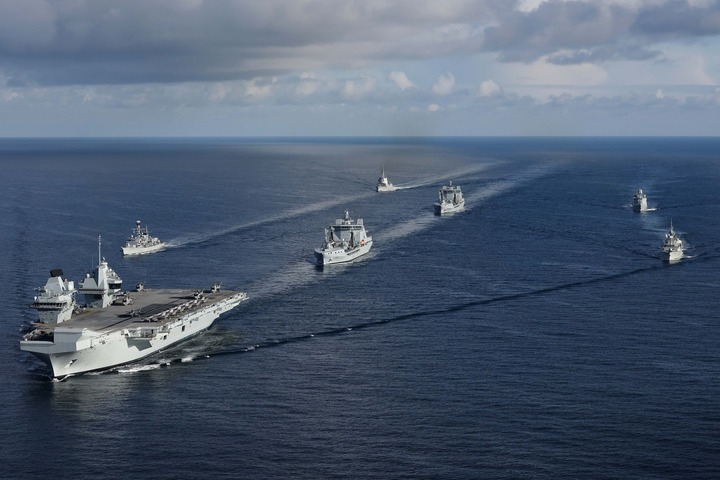 英皇家海軍航母打擊群赴印太部署　準備在台灣海峽挑戰中國
