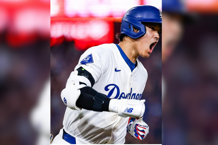 大谷翔平本季27轟 全壘打、打擊率暫居國聯第一。圖/取自 Dodgers IG