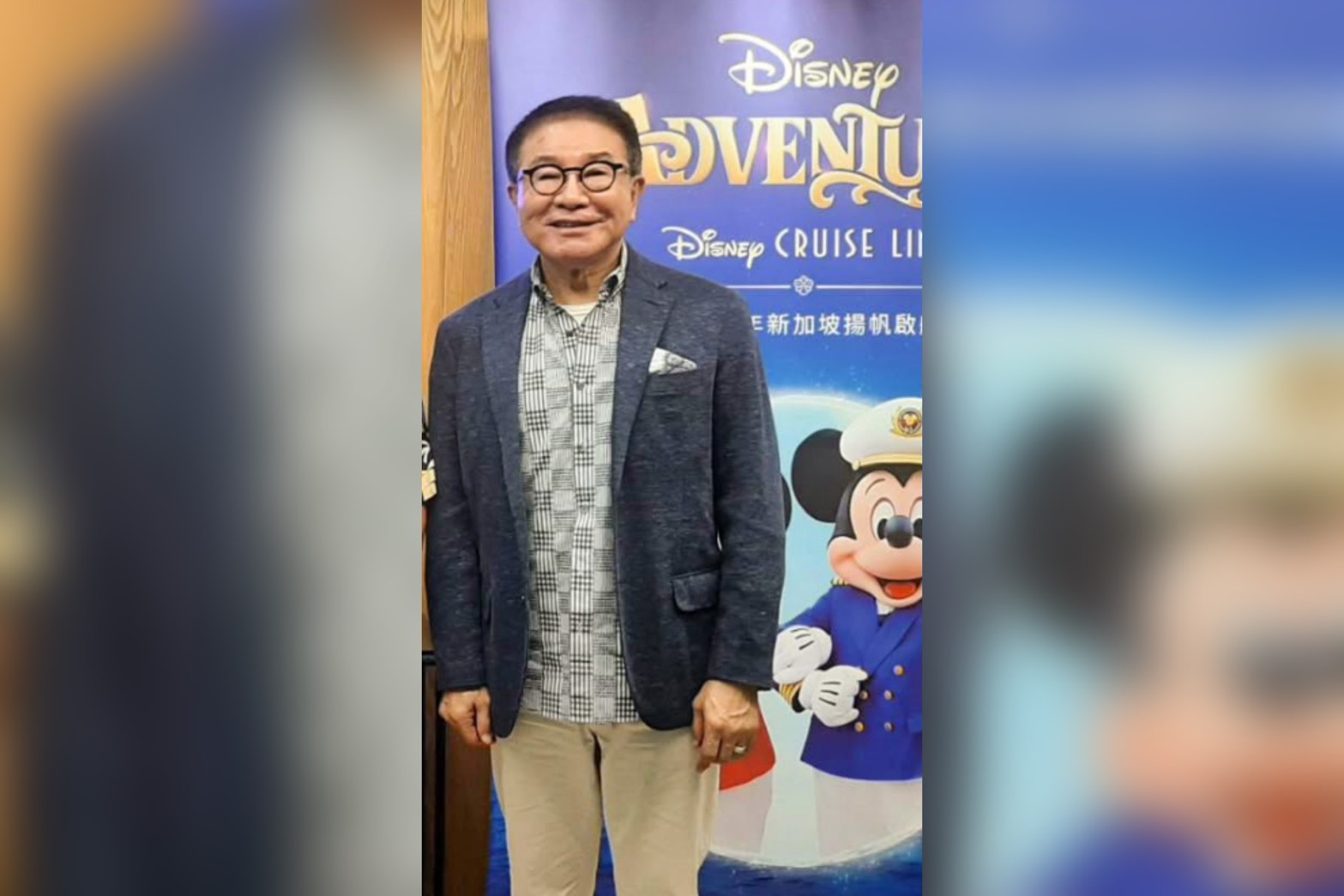 民進黨創黨元老洪奇昌已多次赴陸，圖為4月14日其以台灣觀光旅遊聯盟總會理事長身分參訪鼎運旅遊的照片。圖/取自鼎運旅遊臉書