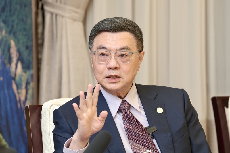 行政院長卓榮泰12日接受《經濟日報》專訪時表示，運動部將於2025年9月9日國民體育日正式掛牌。圖／中央社