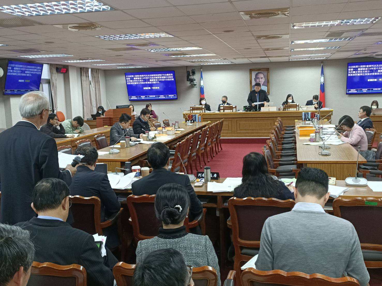 立法院司法及法制委員會9日審查法務部及所屬預算。圖/記者簡立欣攝