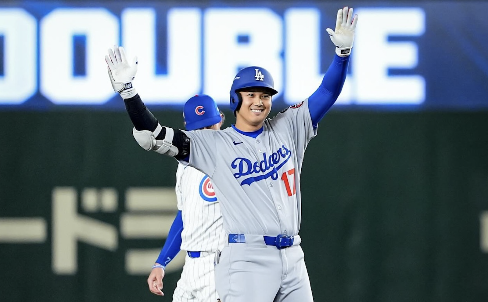 回到日本出賽的大谷翔平，在開幕戰個人就繳出單場雙安表現。圖/取自Los Angeles Dodgers IG