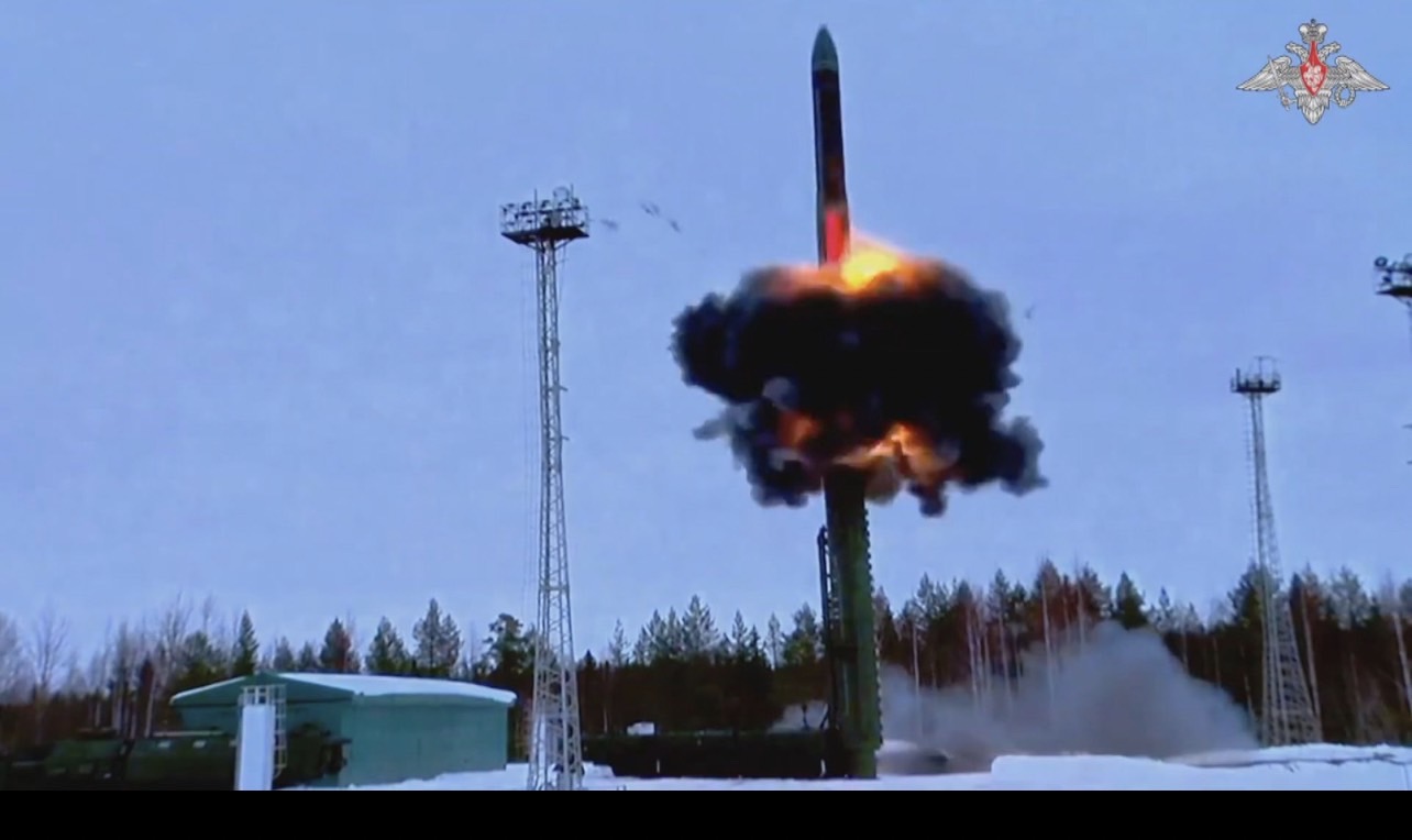 俄羅斯進行亞爾斯洲際彈道飛彈發射訓練。 圖/取自俄羅斯國防部官網