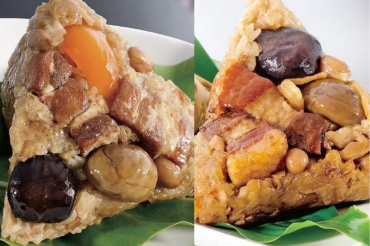 北部粽（右）與南部粽在製作方法與風味口感上有明顯區別。圖/取自呷七碗