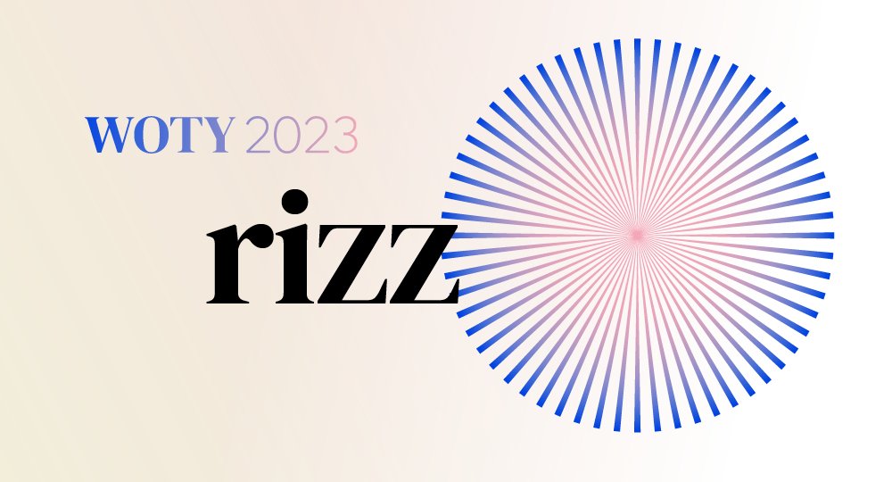 牛津大學出版社宣布，將「rizz」選為《牛津英語大辭典》2023年度代表字。圖/取自Oxford University Press@OxUniPress